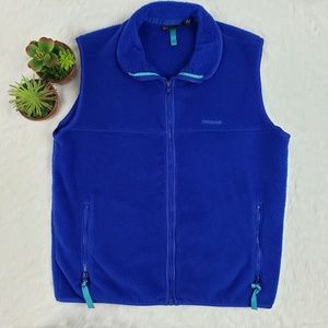 Patagonia royal blue fleece vest size medium